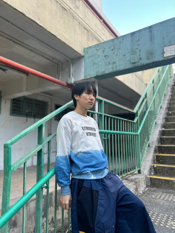 Indigo Dye + Customised Personality Sweatshirt  (14 Days Pre Order)