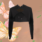 PSYCHO Butterflies Super Cropped Hoodie (Extended Sizes)