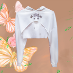 PSYCHO Butterflies Super Cropped Hoodie (Extended Sizes)